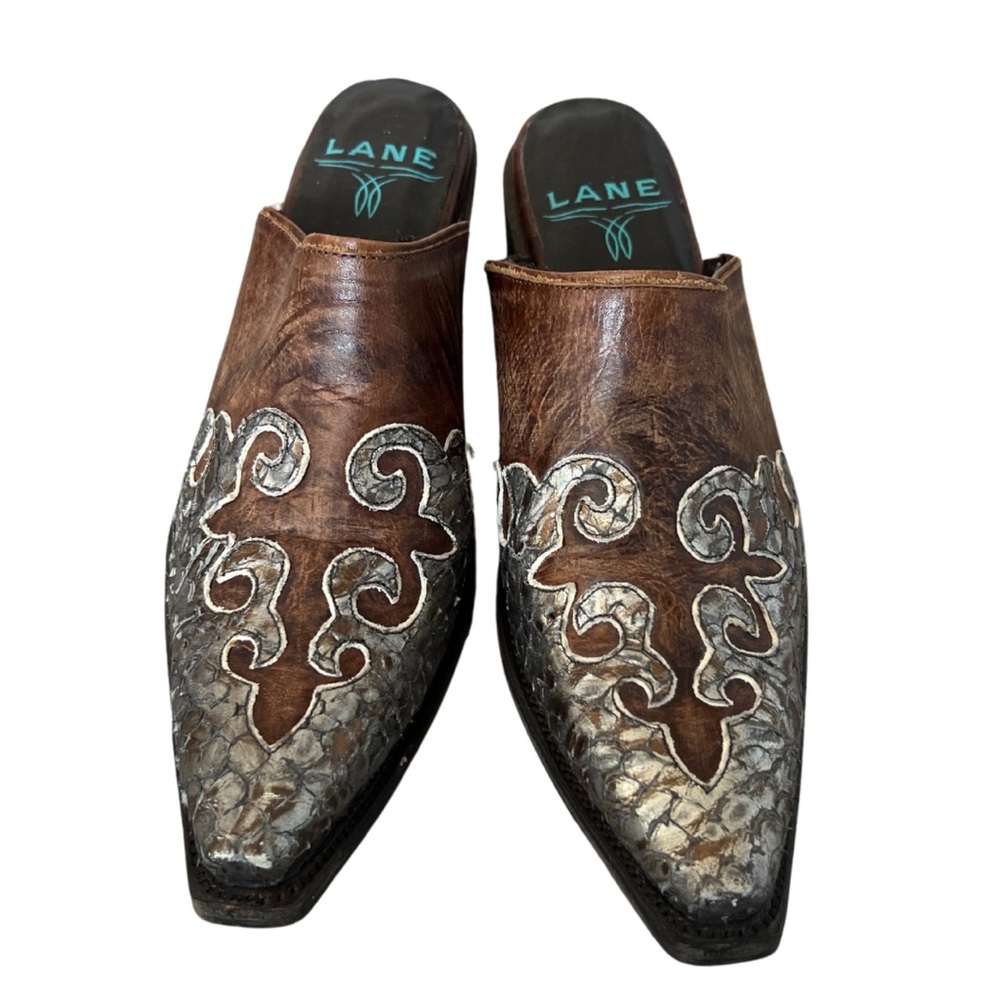 Lane Brown and Silver Men's Shoes